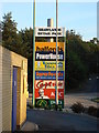 TL8841 : Advertising sign, Shawlands Retail Park by Oxyman