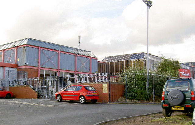 A now dated looking Hoyland sports centre.