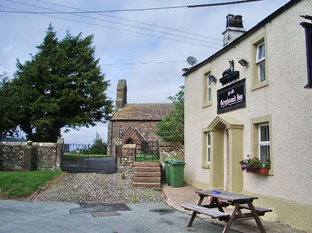 The church and pub, Bromfield