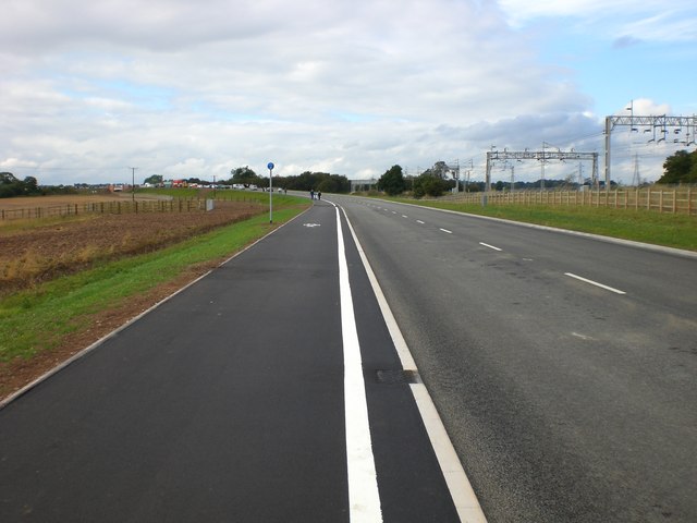 Rugeley Bypass looking North West