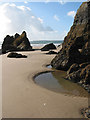 SN1403 : Monkstone beach at low tide by Pauline E