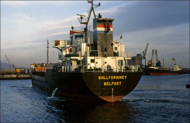 A Kelly's "coal boat" at Belfast
