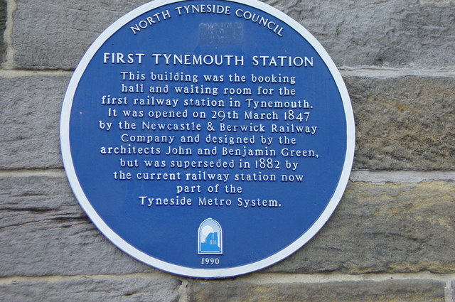 First Tynemouth Station Plaque