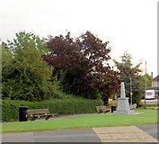 SO8916 : Brockworth War memorial by Steve  Fareham