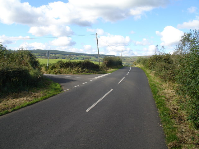 Ballybracken Road joins Moss Road