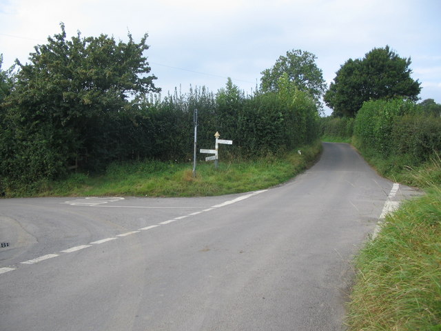 Crossroads near Withial Hill