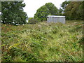 Corrugated iron shed sited near Parkgate