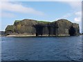 NM3235 : Staffa from the south by Hugh Venables