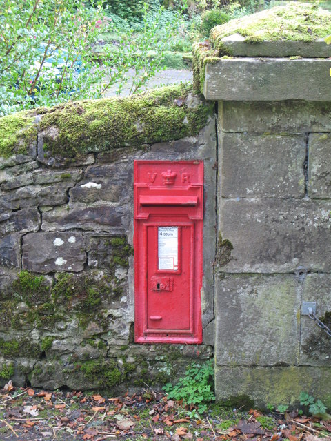 Victorian postbox near Whitfield Hall © Mike Quinn :: Geograph Britain ...