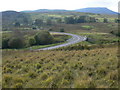 SH8441 : The A4212 at the top of Llyn Celyn by Eirian Evans