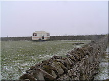 SK1382 : Luxury shelter for sheep near Rowter Farm by Wesley Trevor Johnston