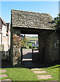 Leaving the Churchyard via the Lych Gate