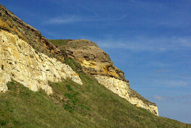 Newhaven cliffs geology © Robin Webster :: Geograph Britain and Ireland