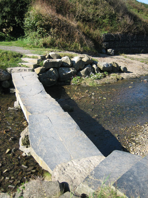 Stone slab bridge over stream at Ceibwr... © Zorba the Geek cc-by-sa/2. ...