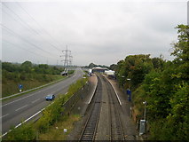 SP8607 : A413 and Wendover Station by Chris Heaton