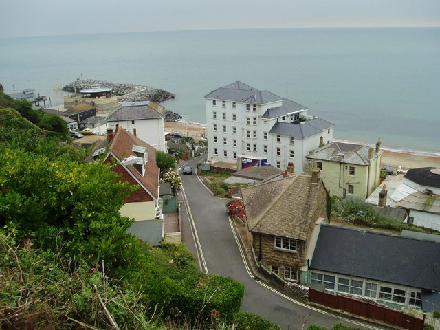 Metropole Apartments and seafront at Ventnor