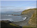 SN6088 : Cove south of Borth by Nigel Brown