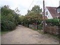 Unadopted road at Brockenhurst