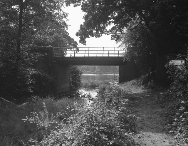 Mytchett Lake Road Bridge, Basingstoke... © Dr Neil Clifton cc-by-sa/2. ...