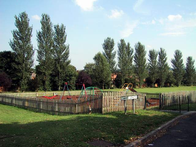 The playing fields on the Crown Meadow housing estate in Alvechurch, Worcestershire.