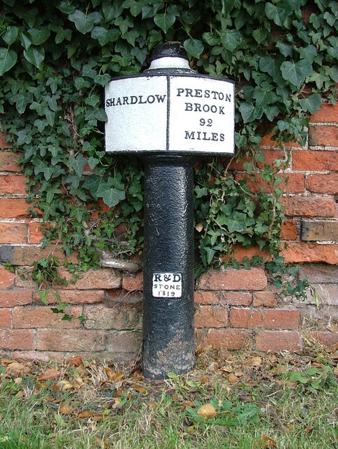 Canal milepost - Trent & Mersey - Shardlow