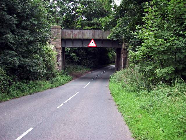 Railway bridge over Callow Hill Road in Alvechurch, Worcestershire.