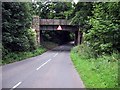 Railway bridge over Callow Hill Road in Alvechurch, Worcestershire.