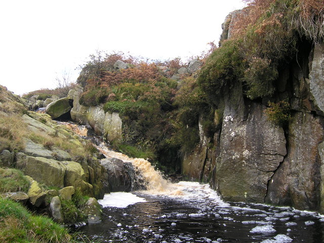 Blea Gill Waterfall © Mick Borroff cc-by-sa/2.0 :: Geograph Britain and ...