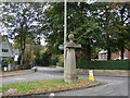 Milestone, junction of Long Lane with the A628, Pontefract Road