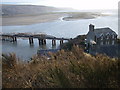 Barmouth bridge and Penrallt House from Aberamfra Hill.