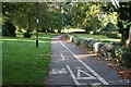 Cycle track to Carshalton, in Beddington Park