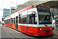 Tram at East Croydon Station