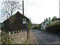 The bus stop near The Nelson Arms pub