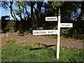 Signpost near Trelaske