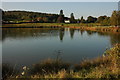 Canada geese on a lake at Ravenshill Green