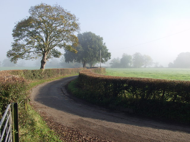 Track leading to Dongray Hall