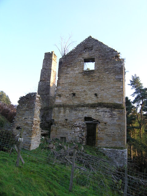 Ruined "Cornish" engine house at Shildon, near Blanchland