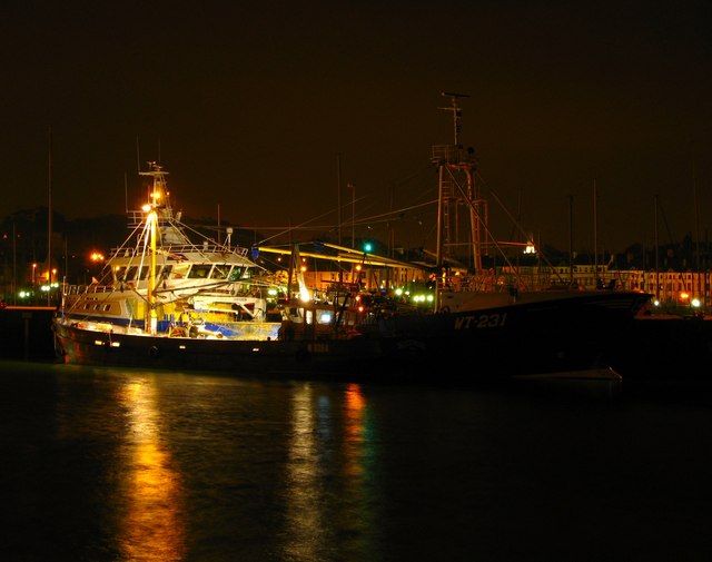Boats at night [1]