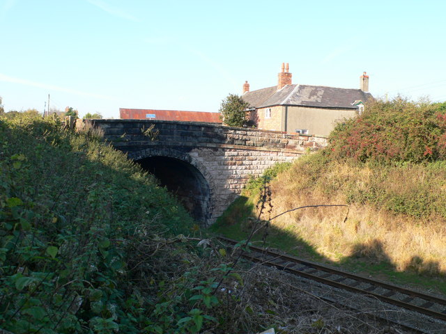 Railway bridge at Stanwardine in the Fields