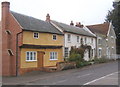 Row of houses by the little square, Bildeston