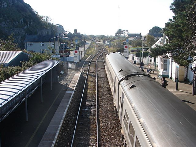 View south from Harlech station
