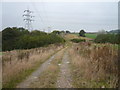 Track leading to Calow Brook Footpath