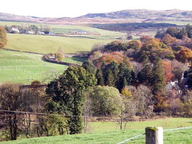View from the Murray-Dunlop Monument, Corsock, looking East
