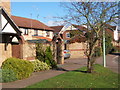 Modern housing near A14, Claydon