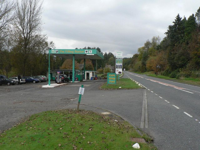 England’s last café/shop/fuel on the A68 © Chris Downer cc-by-sa/2.0 ...