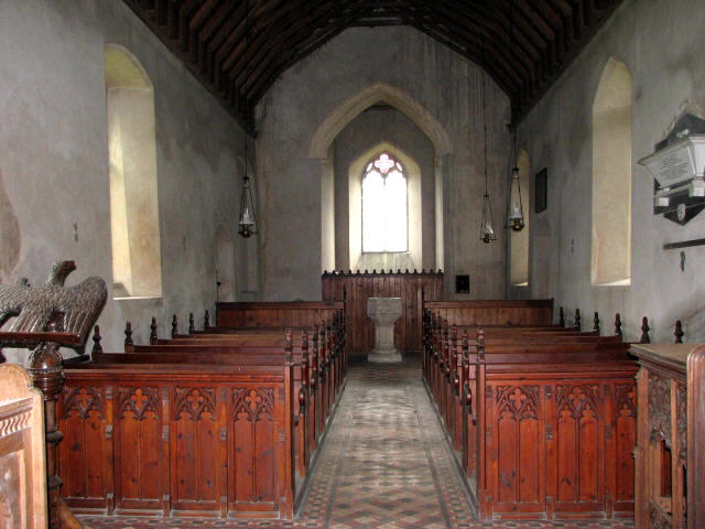 St Mary's Church, Thrigby - view west