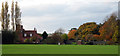 Landermere Hall: view from east, autumn colours