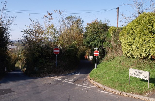 Junction near Cadewell