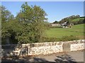 Llwyn-dwfr Bridge and farm, Llandissilio East