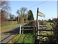 Stile & footpath sign